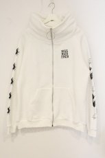 画像1: KRY CLOTHING / 「UENO2022」 インフードボリュームネック BIGパーカー  ホワイト O-26-06-25-003-PU-TO-IG-OS (1)