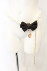 画像1: m petit by misako / AMパールチェーンベルト/マイメロディ  シロ×ブラウン O-26-06-26-005-LO-ZA-OW-OS (1)