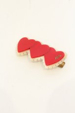 画像1: Katie / TRIPLE HEART barrette　バレッタ  アカ O-26-06-26-018-LO-AC-OW-OS (1)