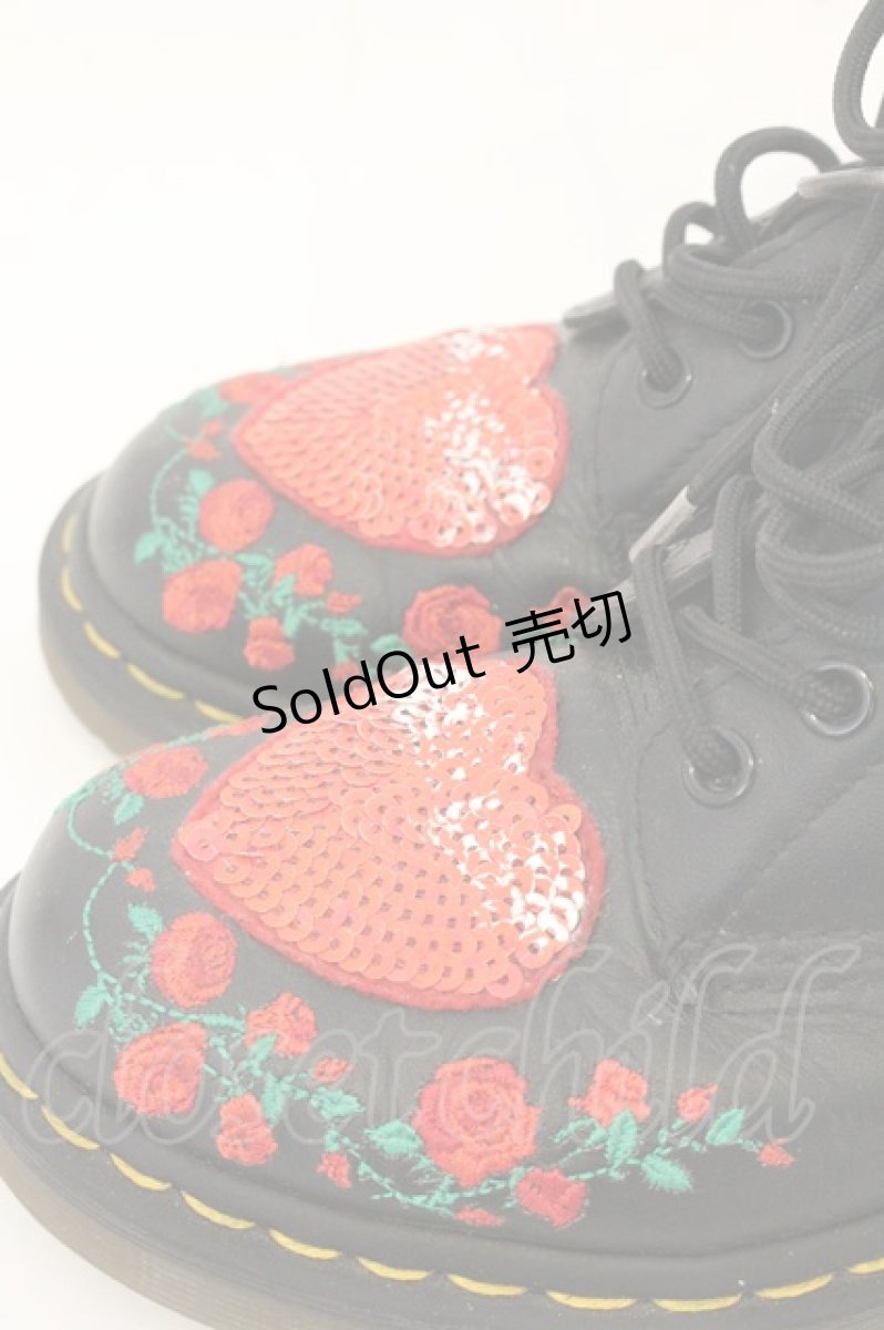 画像2: Dr.Martens （Getta Grip） / 「REBEL HEART」 PASCAL HEARTS 8ホールブーツ EU37(23.5cm) ブラック O-26-06-26-021-PU-SH-YM-OS (2)