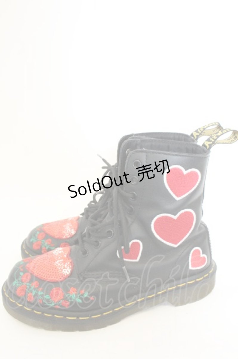 画像3: Dr.Martens （Getta Grip） / 「REBEL HEART」 PASCAL HEARTS 8ホールブーツ EU37(23.5cm) ブラック O-26-06-26-021-PU-SH-YM-OS (3)