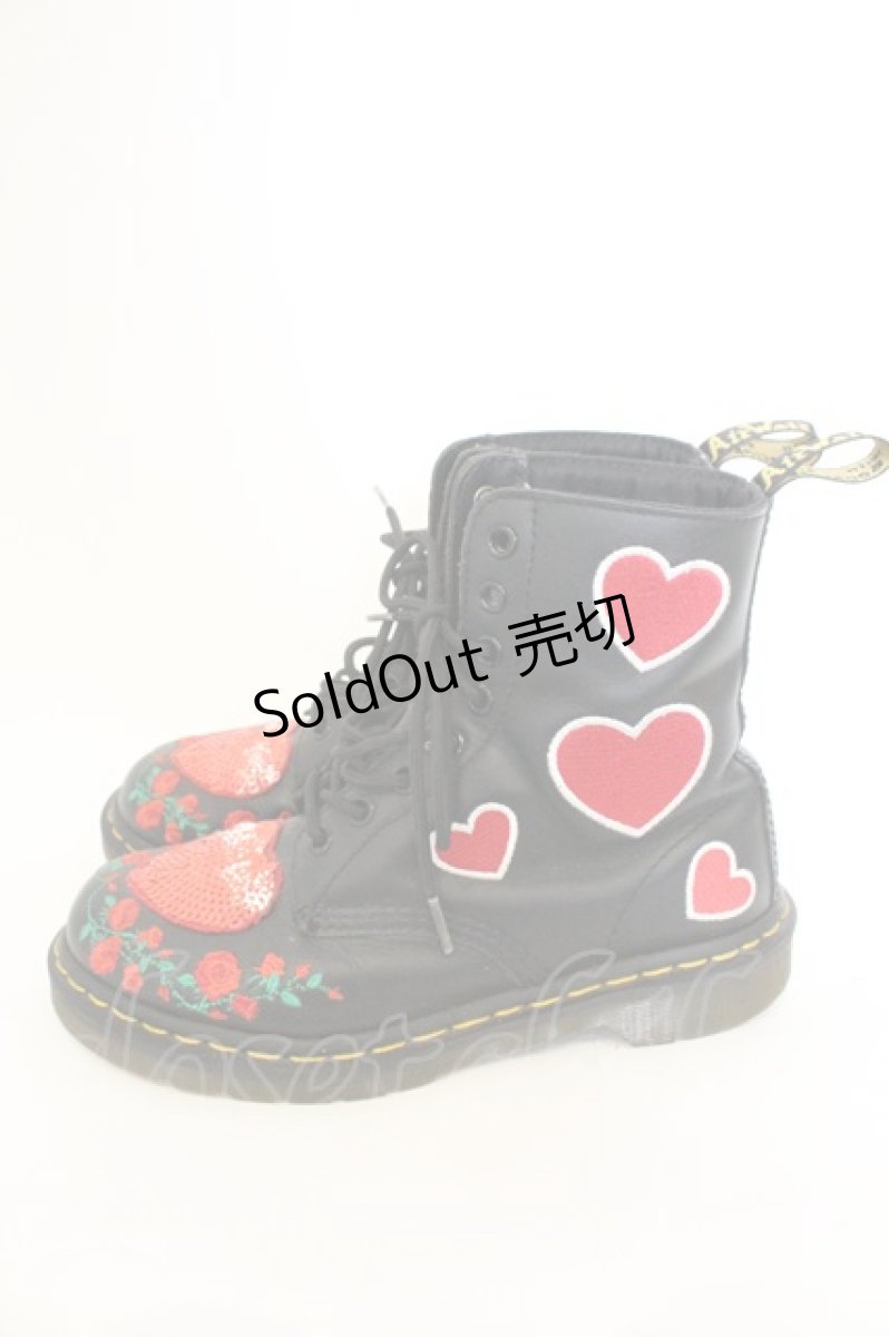 画像5: Dr.Martens （Getta Grip） / 「REBEL HEART」 PASCAL HEARTS 8ホールブーツ EU37(23.5cm) ブラック O-26-06-26-021-PU-SH-YM-OS (5)