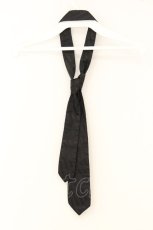 画像3: ALGONQUINS / ロゴ刺繍入りネクタイ  ブラック O-26-06-27-034-AL-ZA-IG-OS (3)