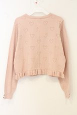 画像3: m petit by misako / TT*AOKリボンツキカーディガン L ピンク O-26-06-27-035-LO-TO-OW-OS (3)