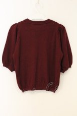 画像3: Maison de FLEUR Petite Robe canone / 餞おくるフラワーニット F ワイン O-26-06-27-051-LO-TO-OW-OS (3)