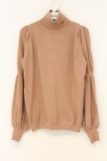 画像1: Maison de FLEUR Petite Robe / メリルの白昼夢ニット F ライトブラウン O-26-06-27-052-LO-TO-OW-OS (1)