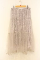 画像1: Maison de FLEUR Petite Robe canone / チュールティアードスカート F ラベンダー O-26-06-27-053-LO-SK-OW-OS (1)