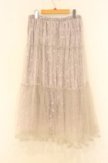 画像3: Maison de FLEUR Petite Robe canone / チュールティアードスカート F ラベンダー O-26-06-27-053-LO-SK-OW-OS (3)