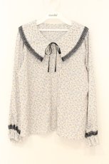画像1: axes femme / ストライプブラウス F ブルー系 O-26-06-27-055-AX-BL-OW-OS (1)