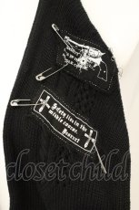 画像2: Deorart / ニットホルタージレ  ブラック×パープル O-26-06-27-006-PU-TO-IG-OS (2)