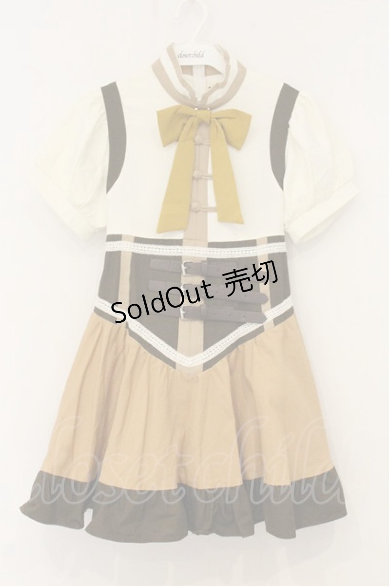 画像1: Favorite / 巴マミデザインスチームパンクワンピース M~L ベージュ×キナリ O-26-06-27-061-LO-OP-OW-OS (1)
