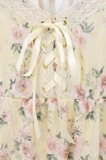 画像2: axes femme / 花柄ティアードキャミワンピース F イエロー O-26-06-27-064-AX-OP-OW-OS (2)