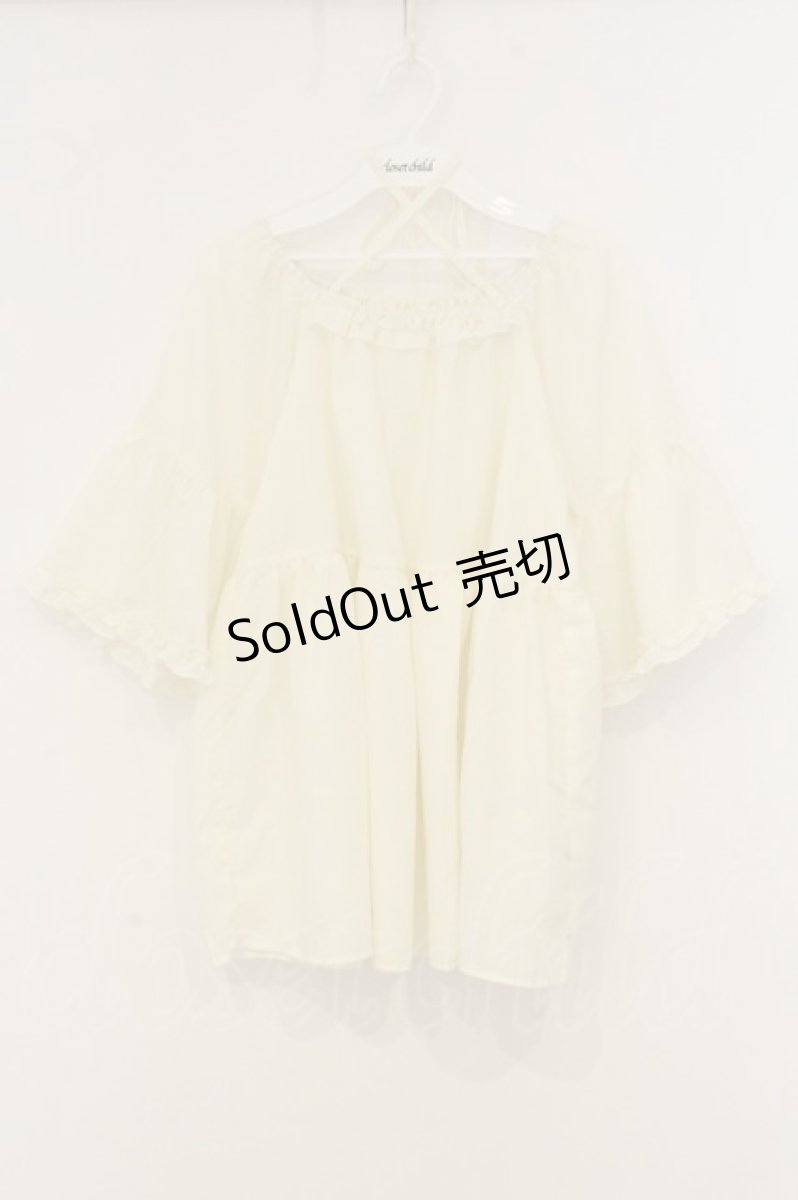 画像1: axes femme / コットン風ポンチョチュニック F アイボリー O-26-06-27-068-AX-TO-OW-ZI (1)