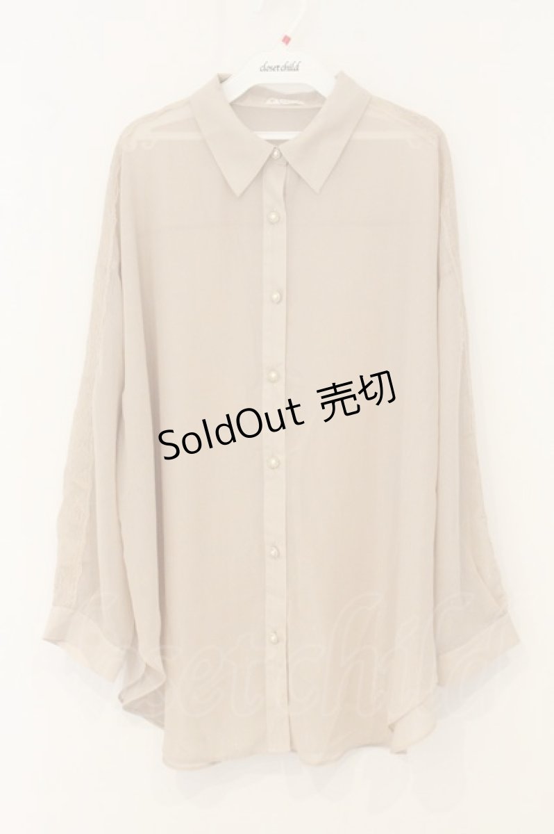 画像1: axes femme / ラメシアーシャツ F ベージュ O-26-06-27-078-AX-BL-OW-OS (1)