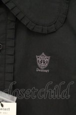 画像2: Deorart / 刺繍入りフリルブラウス L ブラック O-26-06-27-011-PU-BL-IG-OS (2)