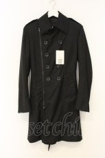 画像1: BPN FOR MEN / 変形襟ダブルボタンコート M ブラック O-26-06-27-012-GO-CO-IG-OS (1)