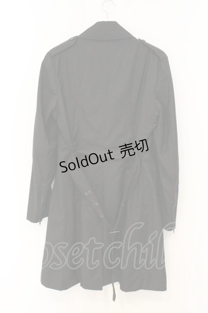 画像4: BPN FOR MEN / 変形襟ダブルボタンコート M ブラック O-26-06-27-012-GO-CO-IG-ZI (4)