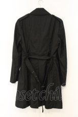 画像4: BPN FOR MEN / 変形襟ダブルボタンコート M ブラック O-26-06-27-012-GO-CO-IG-OS (4)