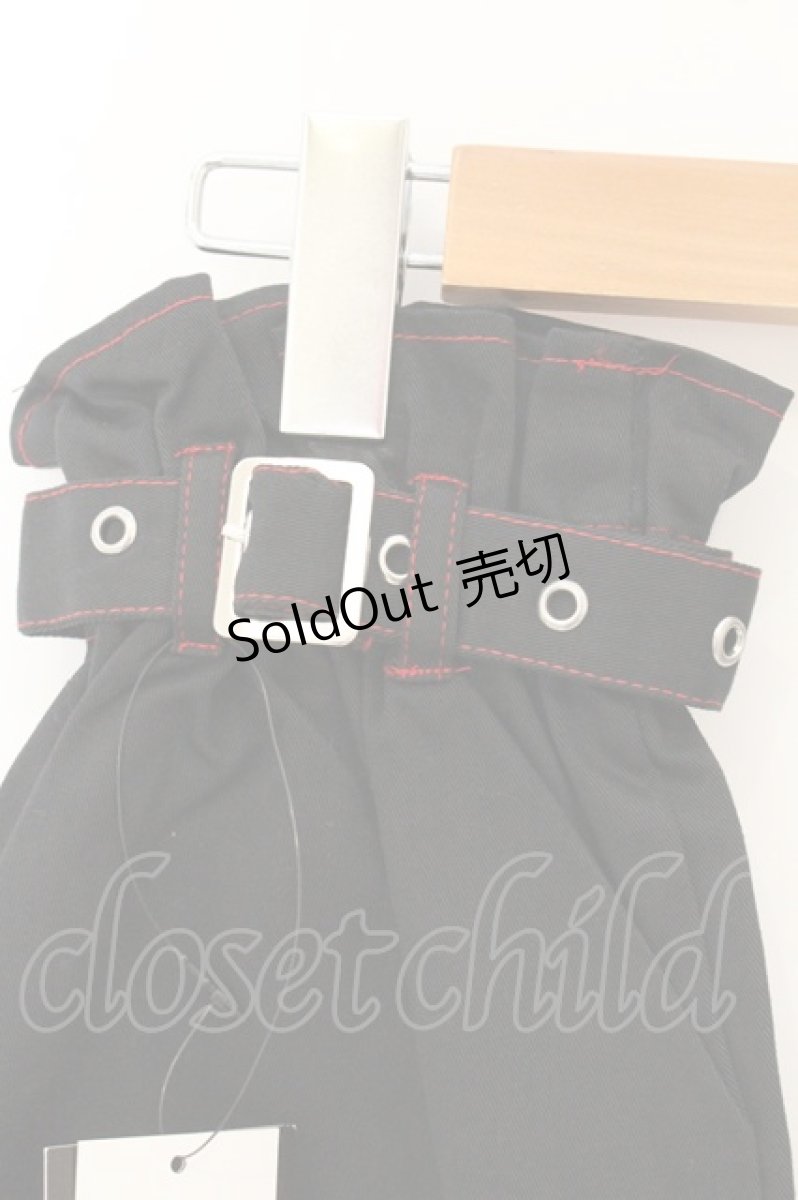 画像3: Deorart / スカルプリントレッグカバー  ブラック×レッド O-26-06-27-013-PU-ZA-IG-OS (3)