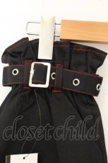 画像3: Deorart / スカルプリントレッグカバー  ブラック×レッド O-26-06-27-013-PU-ZA-IG-OS (3)