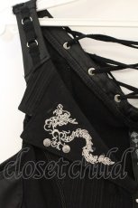 画像2: Ozz Croce / バックレースアップジップタンクトップ  ブラック O-26-06-27-018-OO-TO-IG-OS (2)