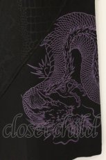 画像2: Qutie Frash / パイソンプリントワイドパンツ【旧タグ】  ブラック×パープル O-26-06-27-024-QU-PA-IG-OS (2)