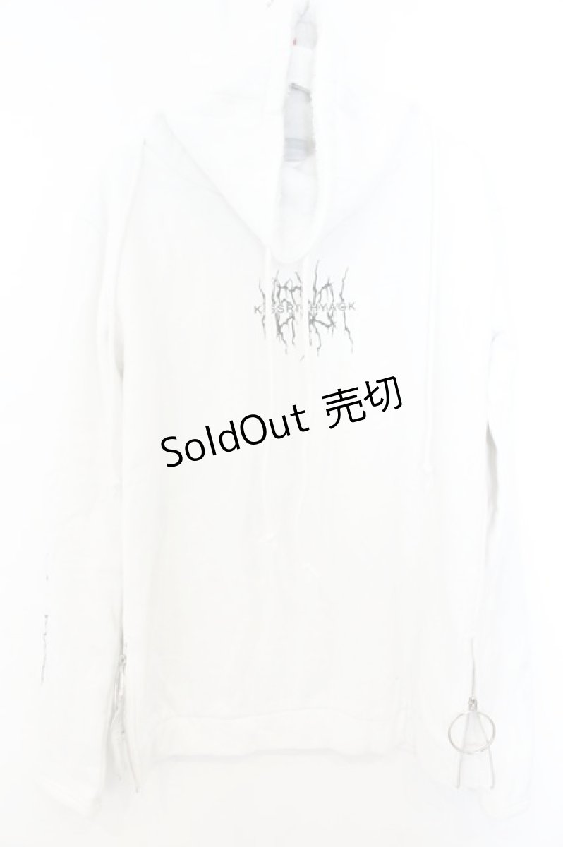 画像1: KRY CLOTHING / サークル裏起毛ハイネックトレーナー  ホワイト O-26-06-28-001-PU-TO-YM-OS (1)