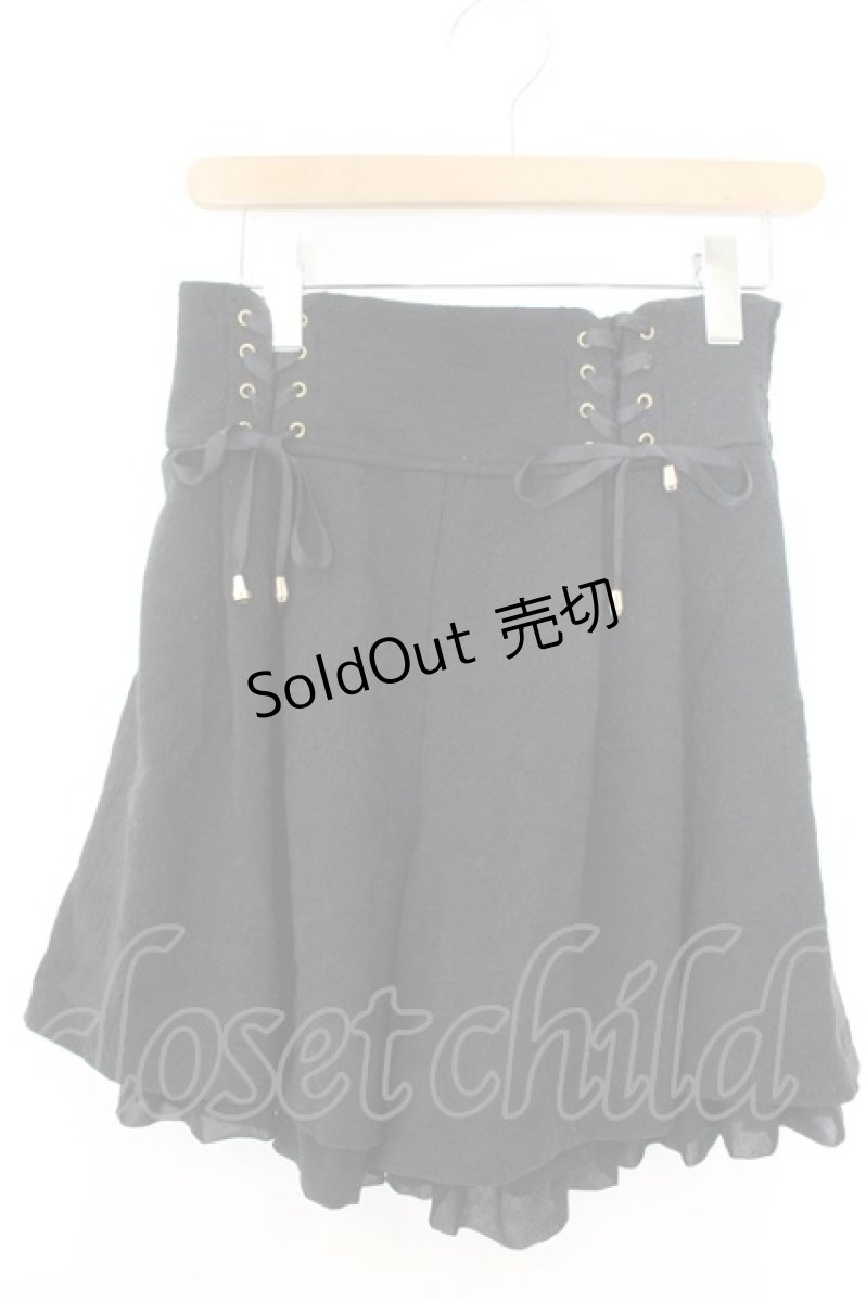 画像1: axes femme POETIQUE / ふくれジャカードキュロット M クロ O-26-06-28-015-AX-PA-OW-OS (1)