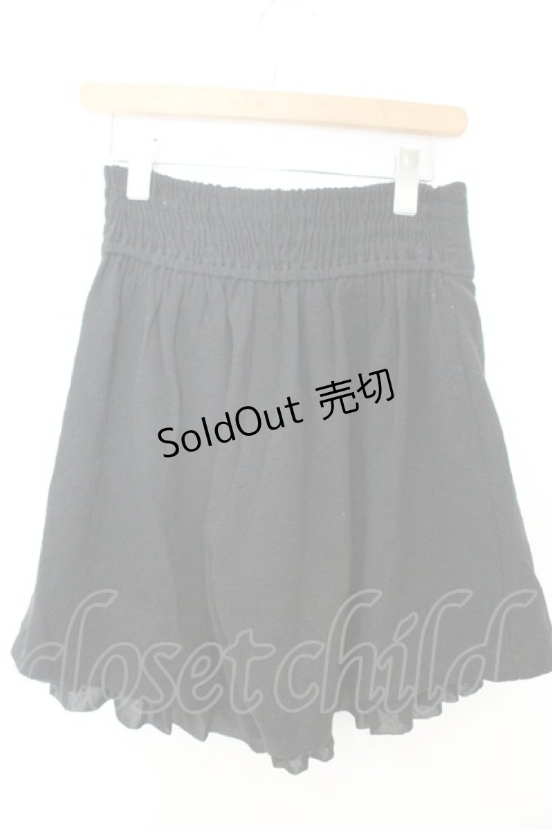 画像2: axes femme POETIQUE / ふくれジャカードキュロット M クロ O-26-06-28-015-AX-PA-OW-OS (2)