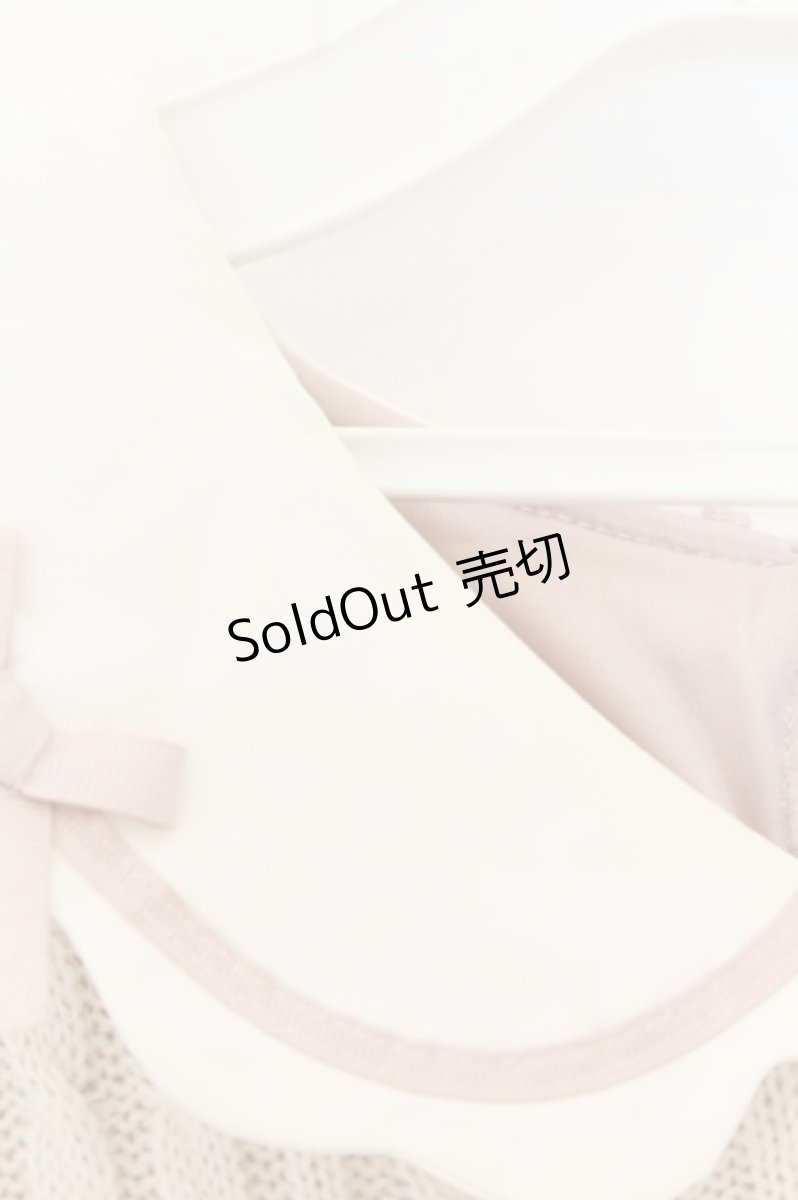 画像2: axes femme POETIQUE / フロント刺繍長袖ワンピ M キナリ×ピンク O-26-06-28-025-AX-OP-OW-OS (2)