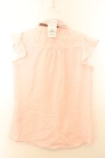 画像2: axes femme POETIQUE / レーシービスチェ切替ブラウス M ピンク O-26-06-28-027-AX-TO-OW-OS (2)