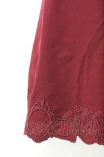 画像2: axes femme POETIQUE / 裾額縁刺繍スカート M ワイン O-26-06-28-040-AX-SK-OW-OS (2)