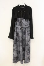 画像1: axes femme / 蝶々ｘ花柄ワンピース L クロ O-26-06-29-001-AX-BL-OW-OS (1)