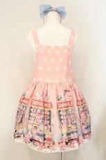 画像5: Chemical Romance / Sweetheart Doll Machine - Sweet Lolita Printed Salopette（スウィートハート ドールマシーン スウィートロリータプリントサロペット） L ピンク O-26-06-29-032-LO-OP-IG-OS (5)