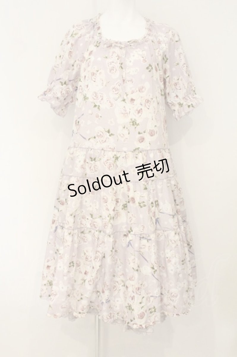 画像1: PINK HOUSE / フェアリーローズのミディ丈ワンピース  ラベンダー O-26-06-29-038-LO-OP-IG-OS (1)