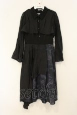 画像1: axes femme POETIQUE / ダークロマンスバイカラーワンピース M ネイビー O-26-06-29-044-AX-OP-OW-OS (1)