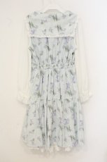 画像3: axes femme POETIQUE / フラワープリントセーラーワンピース M サックス O-26-06-29-045-AX-OP-OW-OS (3)