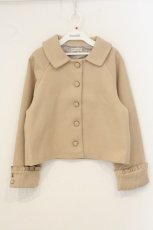 画像1: axes femme / 袖フリルピーコート F ベージュ O-26-06-29-046-AX-CO-OW-OS (1)
