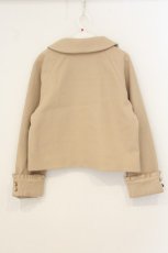 画像3: axes femme / 袖フリルピーコート F ベージュ O-26-06-29-046-AX-CO-OW-OS (3)