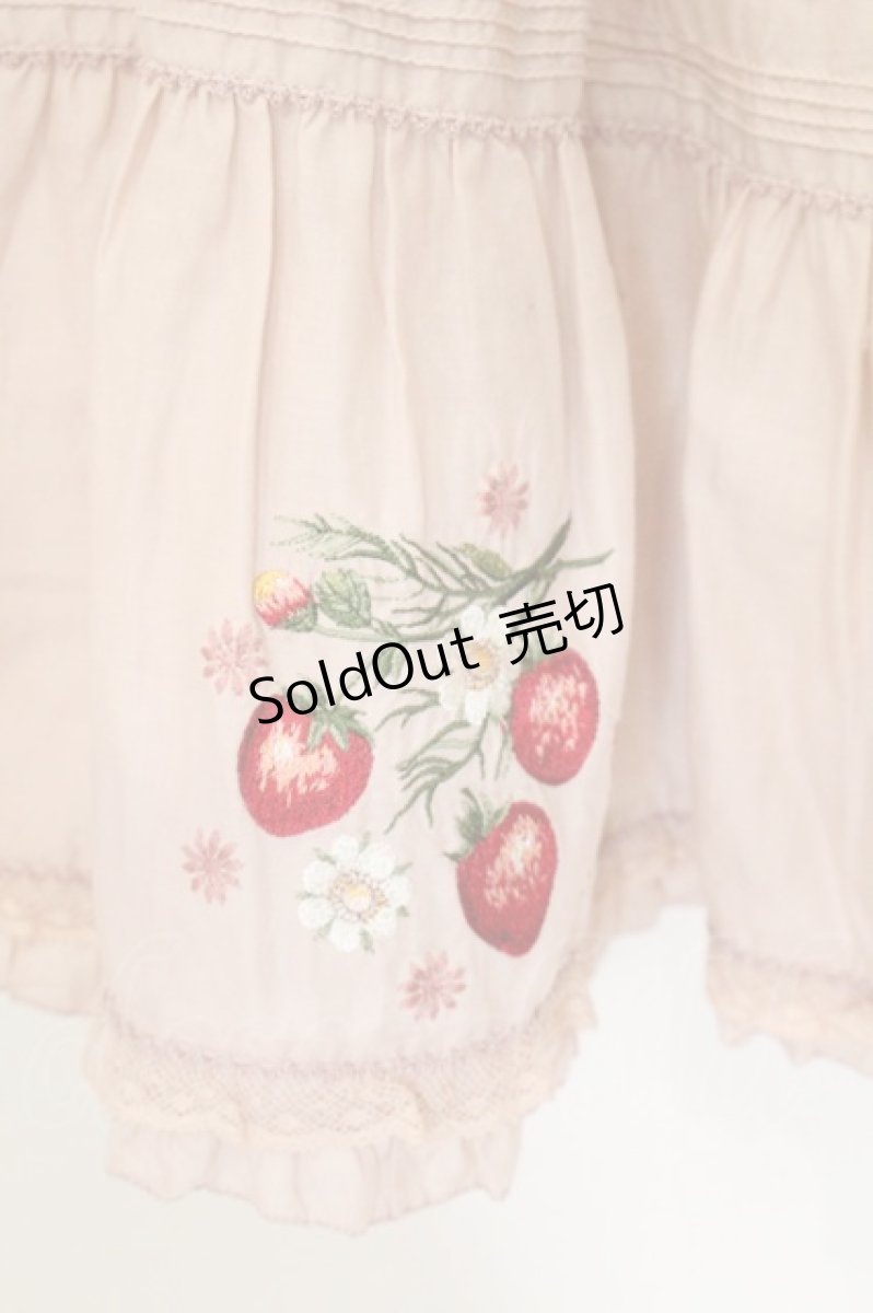 画像3: PINK HOUSE / いちご刺繍キャミソールチュニック  ピンク O-26-06-29-047-LO-TO-IG-OS (3)
