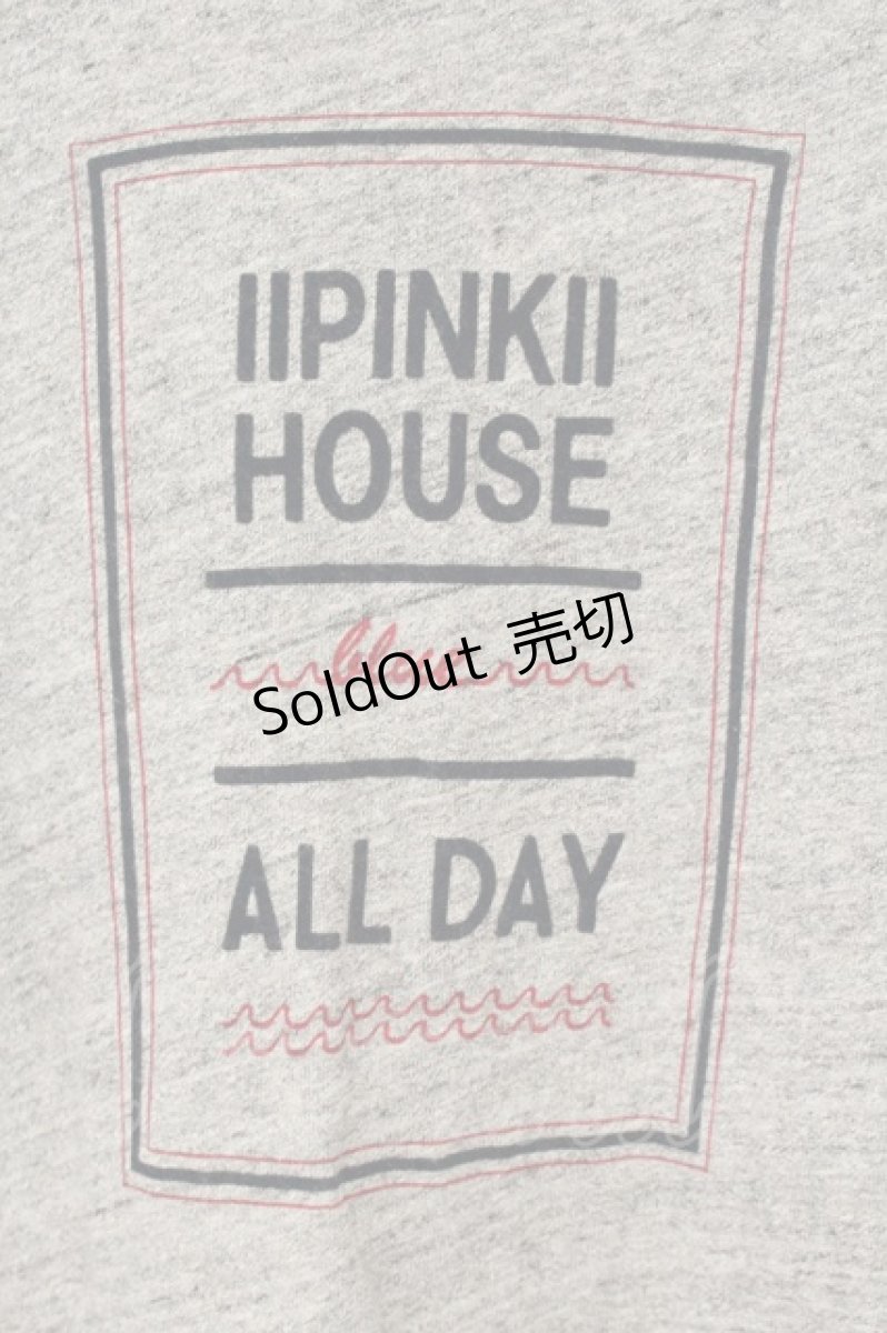 画像2: PINK HOUSE / フロッキープリントロングTシャツ  グレー O-26-06-29-050-LO-TS-IG-OS (2)