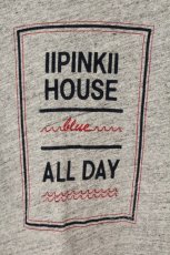 画像2: PINK HOUSE / フロッキープリントロングTシャツ  グレー O-26-06-29-050-LO-TS-IG-OS (2)