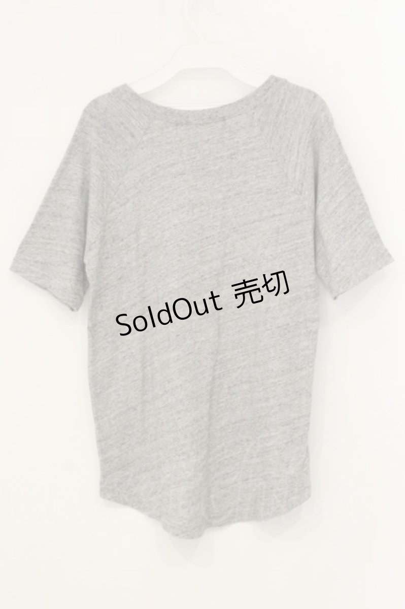 画像3: PINK HOUSE / フロッキープリントロングTシャツ  グレー O-26-06-29-050-LO-TS-IG-OS (3)