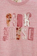 画像2: PINK HOUSE / パッチワーク刺繍ロゴTシャツ  ピンク O-26-06-29-051-LO-TS-IG-OS (2)