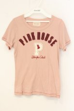 画像1: PINK HOUSE / Pロゴ うさぎ刺繍Tシャツ 3(M) ピンク O-26-06-29-052-LO-TS-IG-OS (1)