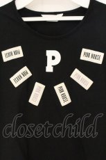 画像2: PINK HOUSE / セーラー襟プリントネームタグTシャツ 3(M) クロ O-26-06-29-053-LO-TS-IG-OS (2)