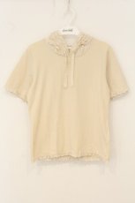 画像1: PINK HOUSE / ローンフリルフードカットソー 3(M) アイボリー O-26-06-29-059-LO-TO-IG-OS (1)