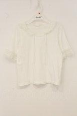 画像1: PINK HOUSE / チュールセーラー襟Tシャツ 3(M) シロ O-26-06-29-060-LO-TO-IG-OS (1)