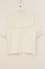 画像4: PINK HOUSE / チュールセーラー襟Tシャツ 3(M) シロ O-26-06-29-060-LO-TO-IG-OS (4)