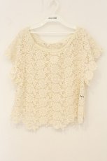 画像1: Toi et Bonbon / フラワーレーストップス  オフシロ O-26-06-29-064-LO-TO-IG-OS (1)